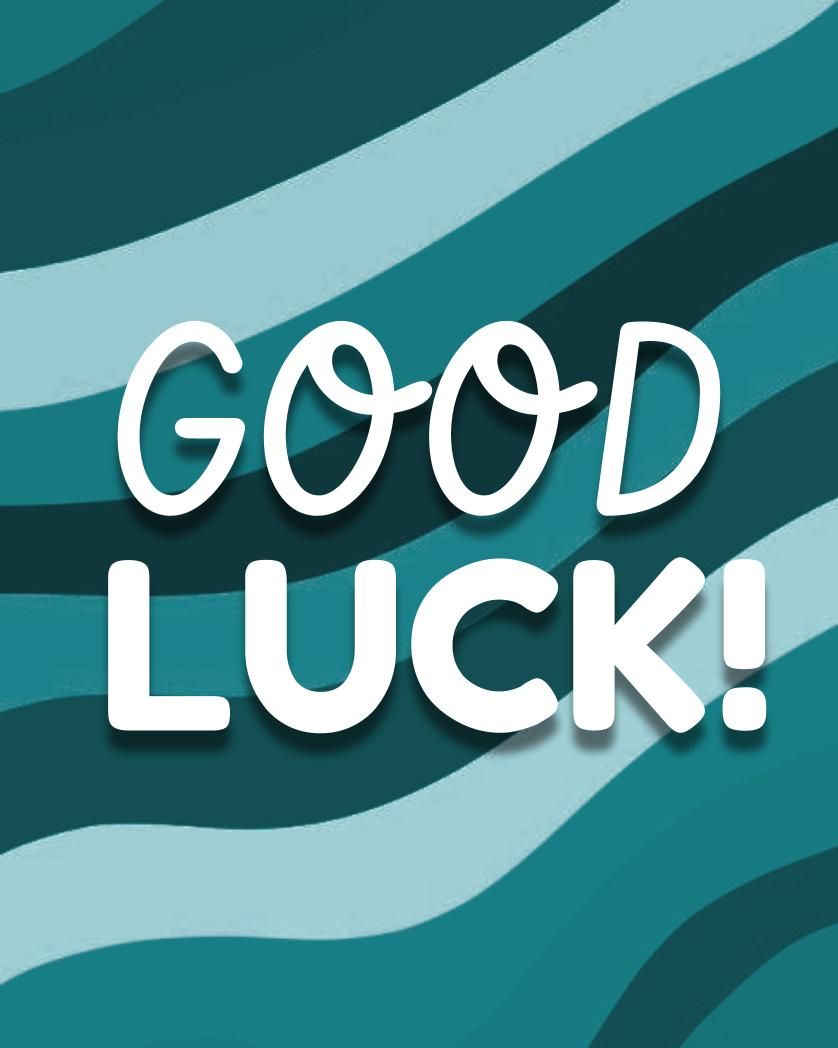 Card design "Good luck"