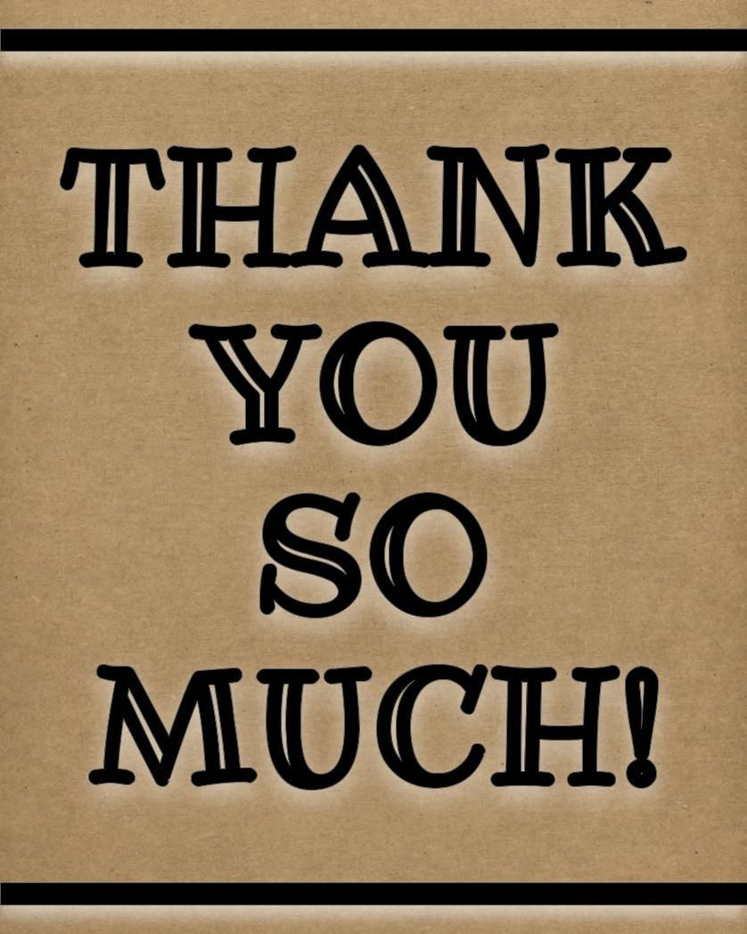 Card design "Thank you so much"