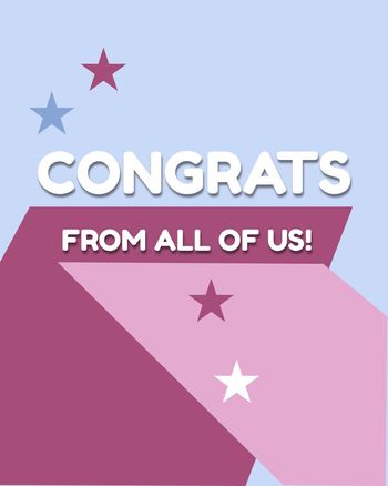 Use congrats from all of us