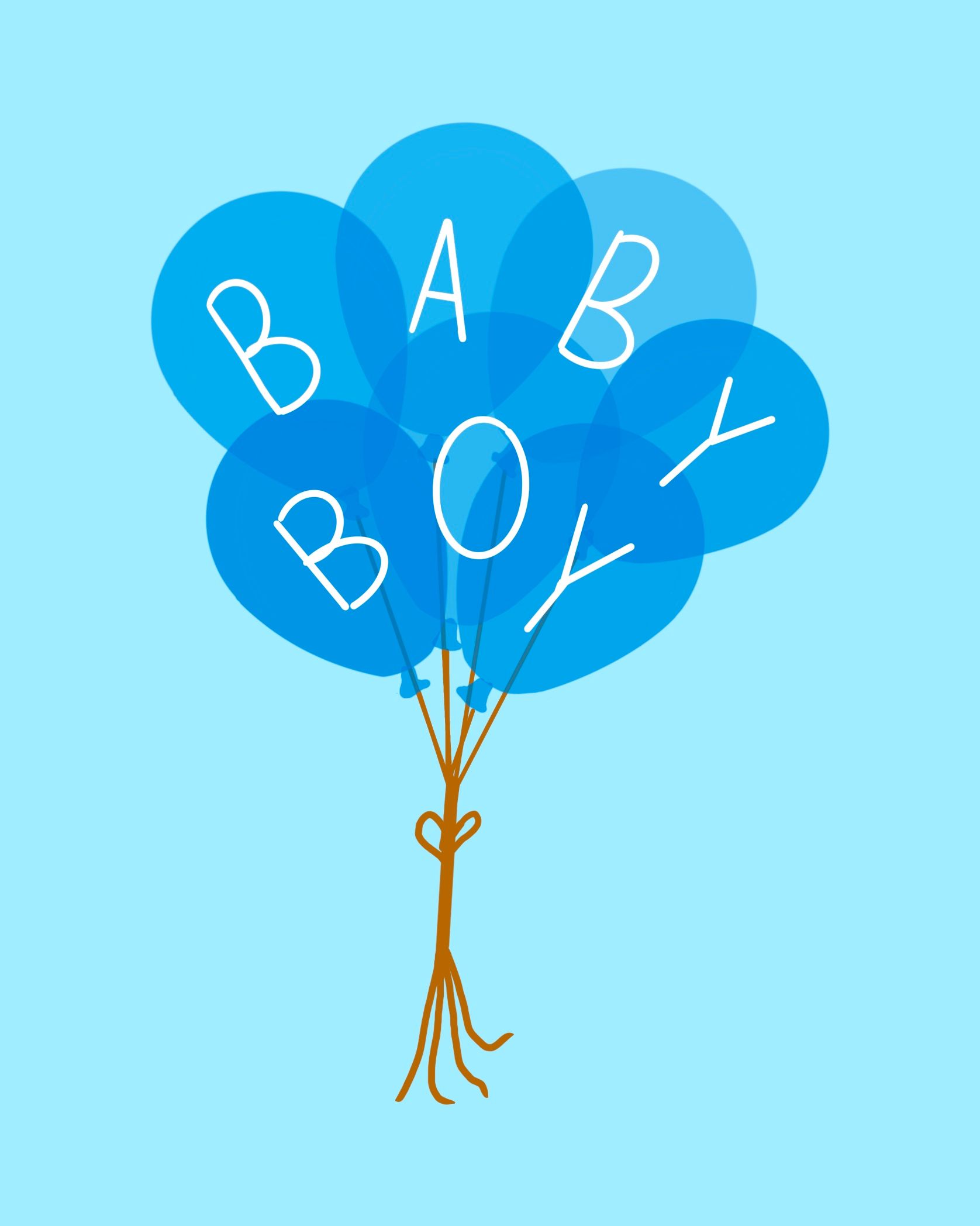 Card design "baby boy"