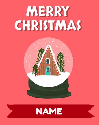 Use customisable merry christmas
