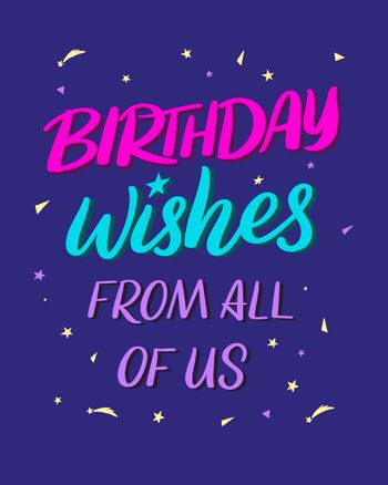 Use best wishes from all of us
