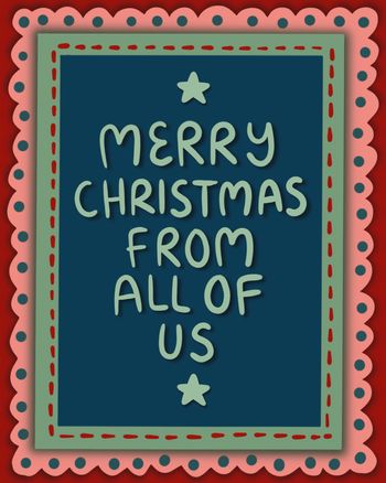 Use merry christmas from all of us