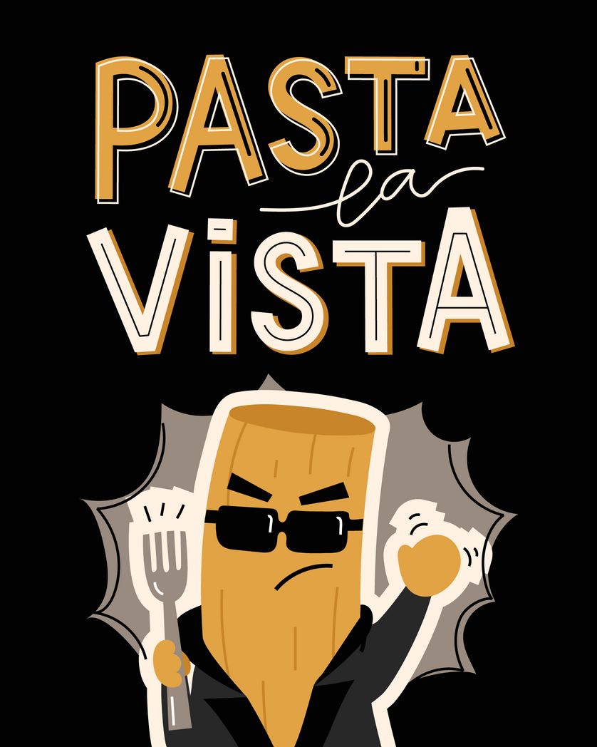 Card design "pasa la vista"