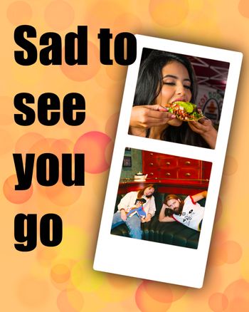 Use sad to see you go