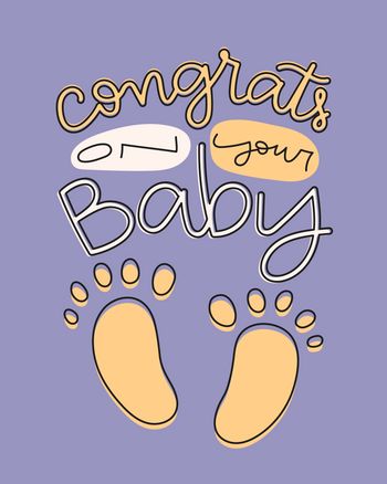 Use congrats on your baby