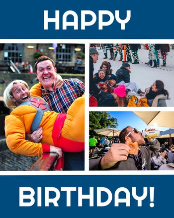 Use happy birthday frame