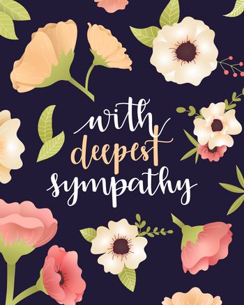 Use with deepest sympathy