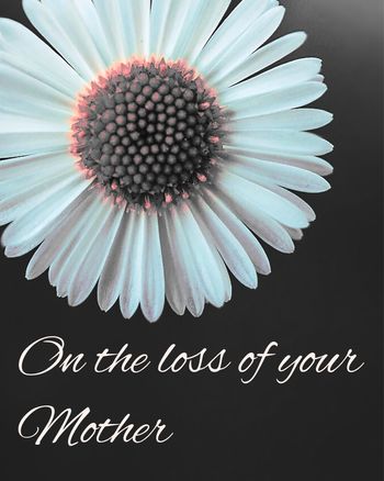 Use on the loss of your mother