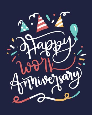 Use Happy work anniversary