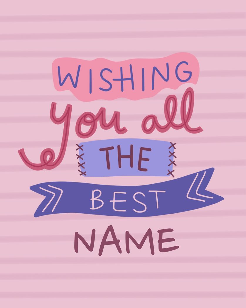 Card design "personalised wishing you all the best from all of us office card"