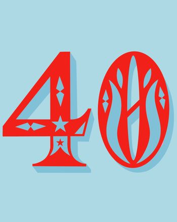 Use 40th birthday card 