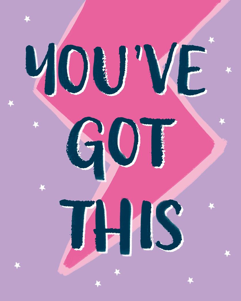 Card design "Youve got this leaving congratulations card"