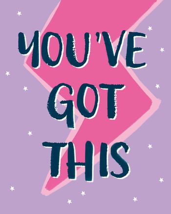 Use Youve got this leaving congratulations card