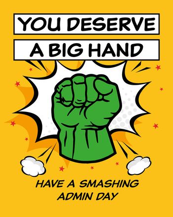Use Happy Admin day - Big Hand