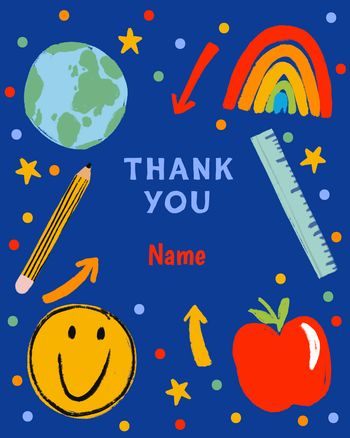 Use School Stationery Thank you Teacher