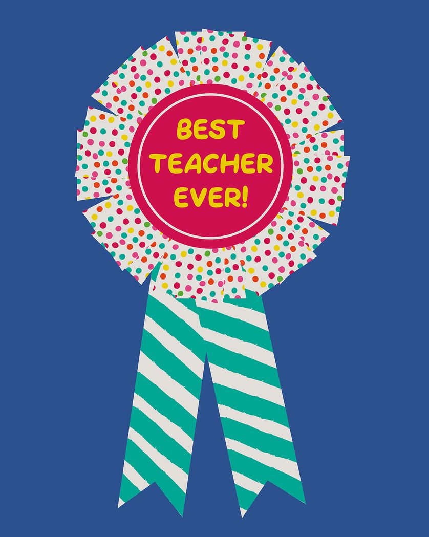 Use best teacher ever card
