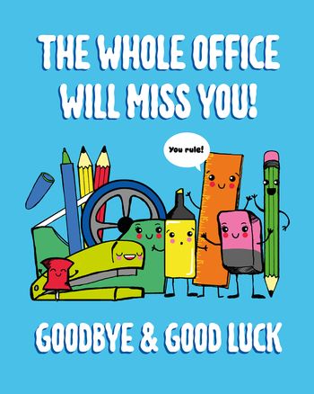 Use Office supplies - Leaving