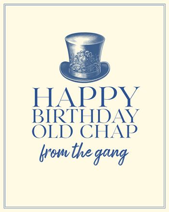 Use Vintage Top Hat Birthday