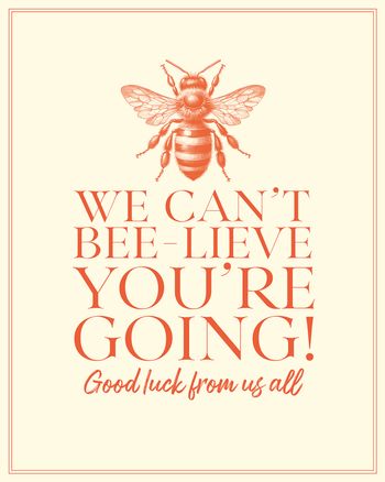 Use Vintage bee leaving