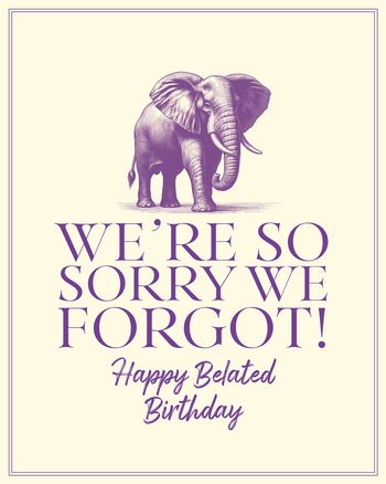Use Vintage elephant belated