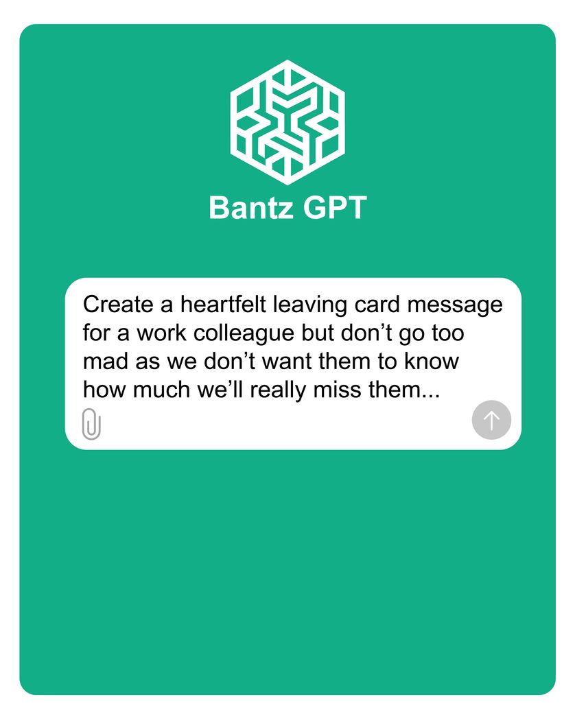 Card design "Work Based Leaving"