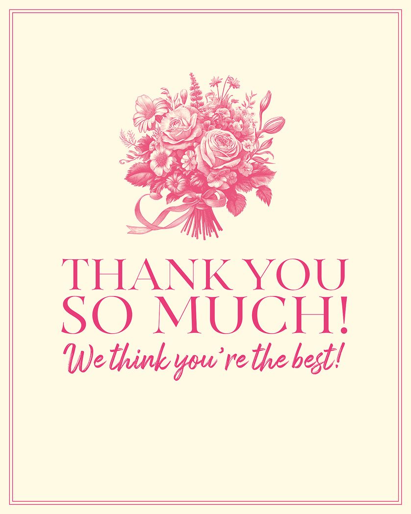 Card design "Elegant Thank you"