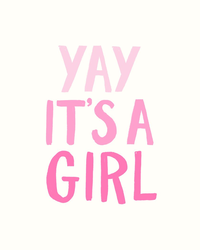 Card design "New Baby Girl"
