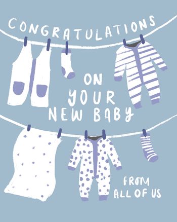 Use Washing Line Baby blue