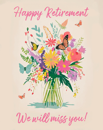 Use Vase of flowers retirement