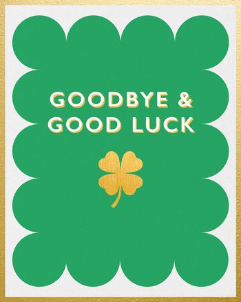 Use Classic Type Leaving Clover Gold details Card - group card