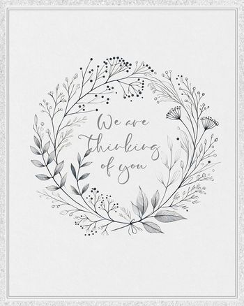 Use Grey Wreath - sympathy group ecard