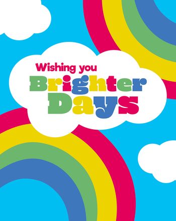 Use Rainbow Brighter Day - Get well ecard