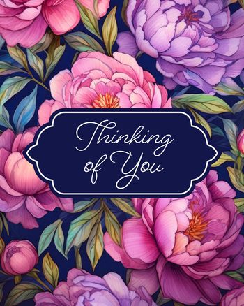 Use Peonies group sympathy card