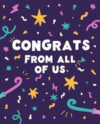 Use Party Congrats - group card