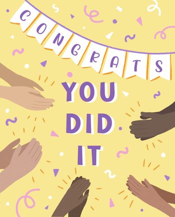 Use Bunting - Congratulations group card
