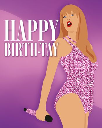 Use Taylor Swift - Birthday group ecard