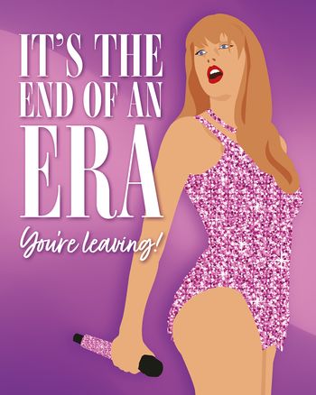 Use Taylor Swift - Leaving group ecard