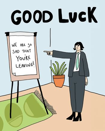 Use Flip chart - Group Leaving card