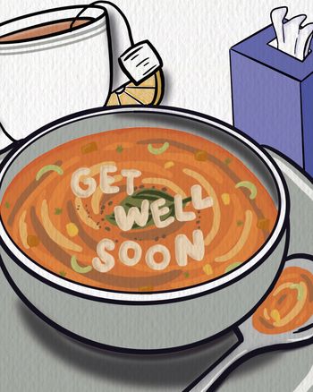 Use Alphabet soup - Group get well ecard