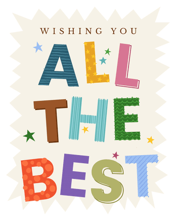 Use All the best - Group leaving ecard