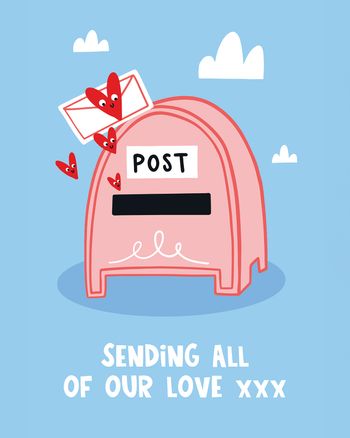 Use Sending love - group get well ecard