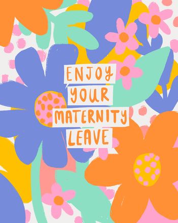 Use Bright Maternity leave  - group maternity leave ecard