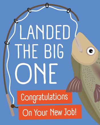 Use Big fish group congratulations card