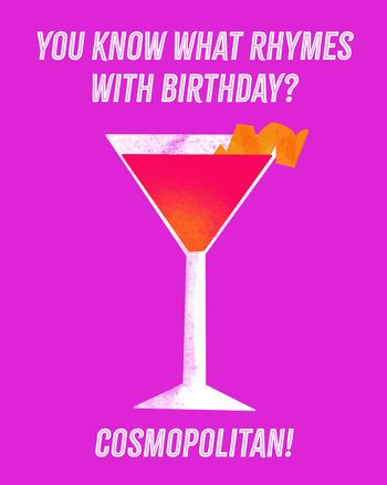 Use Birthday drinks - group birthday ecard