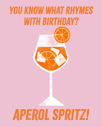Use Birthday Drinks - group Birthday card