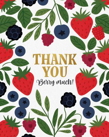 Use Berry good - group Thank you ecard