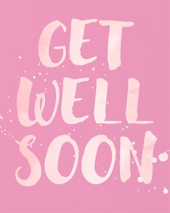 Use Watery words - group get well ecard