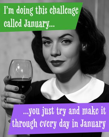 Use January Challenge - group Birthday ecard