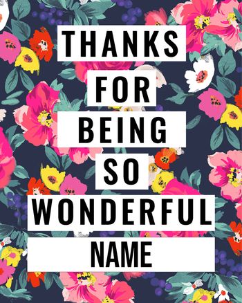 Use Floral type - group employee appreciation day